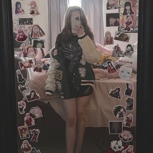 2020 GolfWang Leather Varsity Jacket